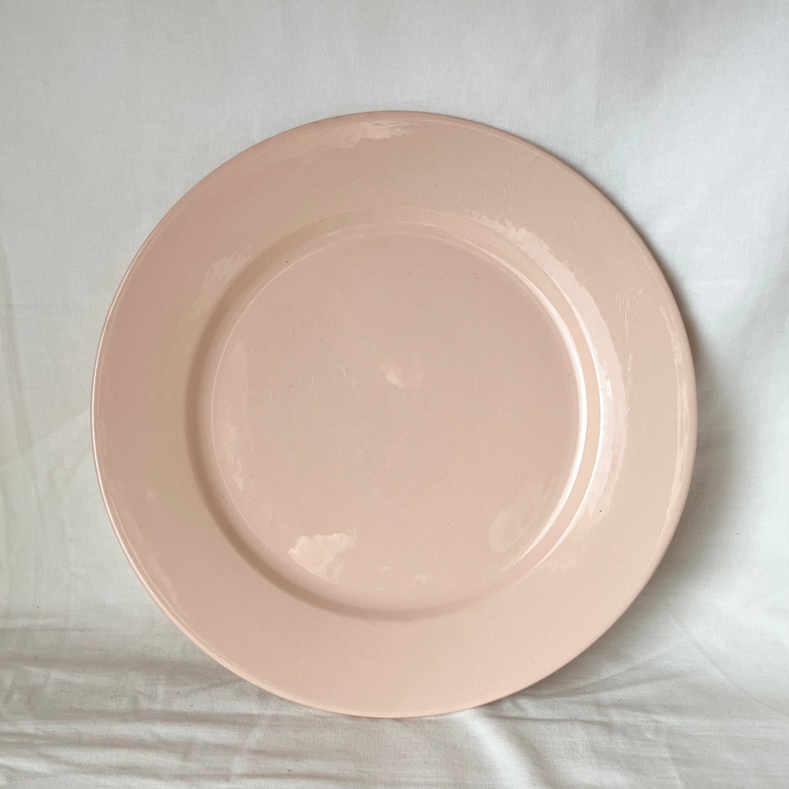 【2枚セット】ディゴワンサルグミンヌ サーモンピンク プレート 20cm B DIGOIN & SARREGUEMINES ディゴアン&サルグミンヌ サーモンピンクの