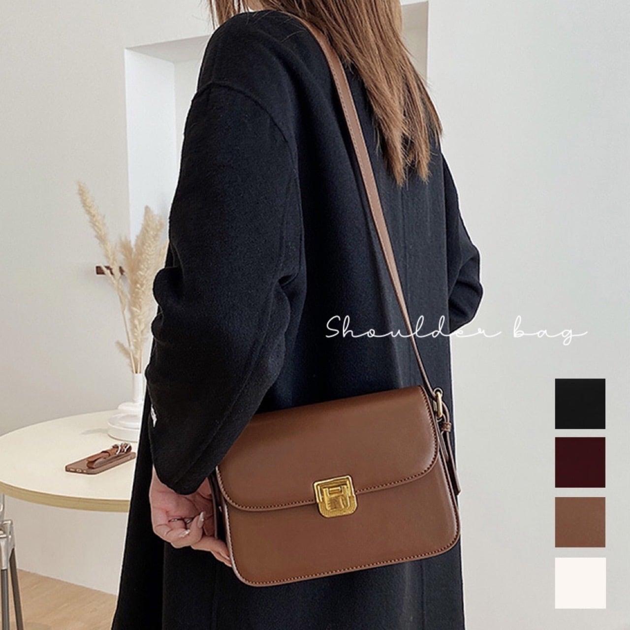 レザーミニスクエアショルダーバッグ | Namy fashion Shop