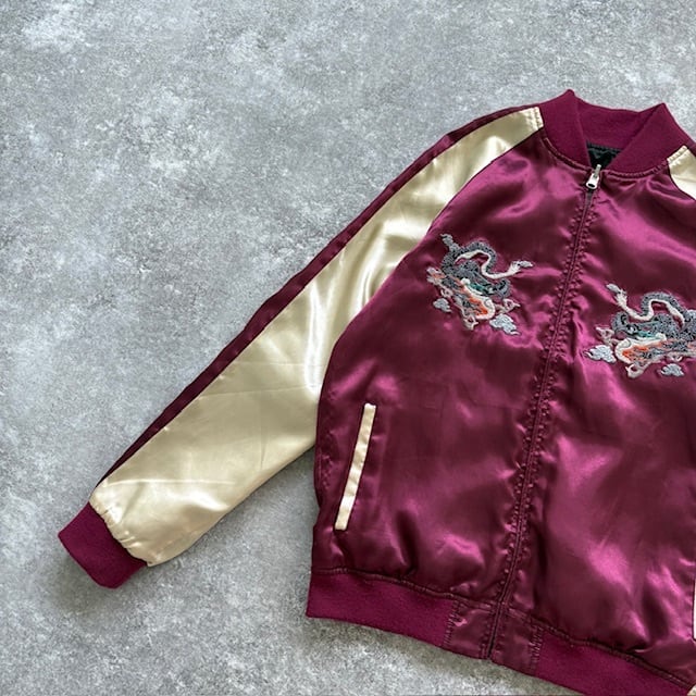 Vintage】SOUVENIRJACKET 90s リバーシブルスカジャン サテン