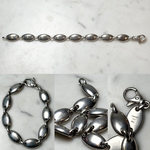 vintage TIFFANY silver “Pebble” link bracelet