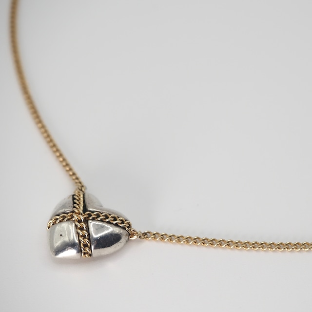 Tiffany&Co. クロスハートネックレス シルバー925 K14 ティファニー