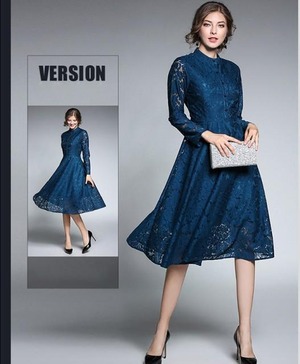 送料無料 未使用 イベント 透け感 前ボタン レース ワンピ－ス S [OPN3272]