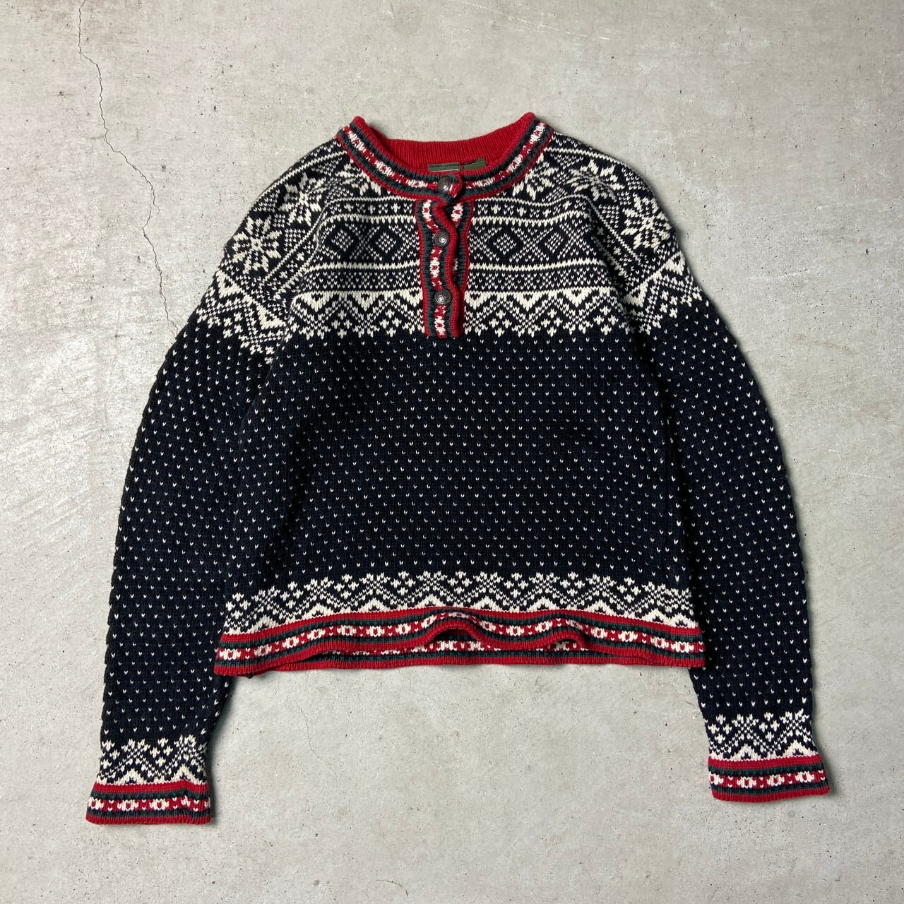 L.L.Bean エルエルビーン ノルディック柄 チロリアンニット コットン 