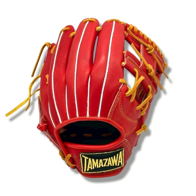 【軟式】玉澤 内野グローブ ADVENTURE TG-R50AD（本体：Rオレンジ 紐：タン）タマザワ