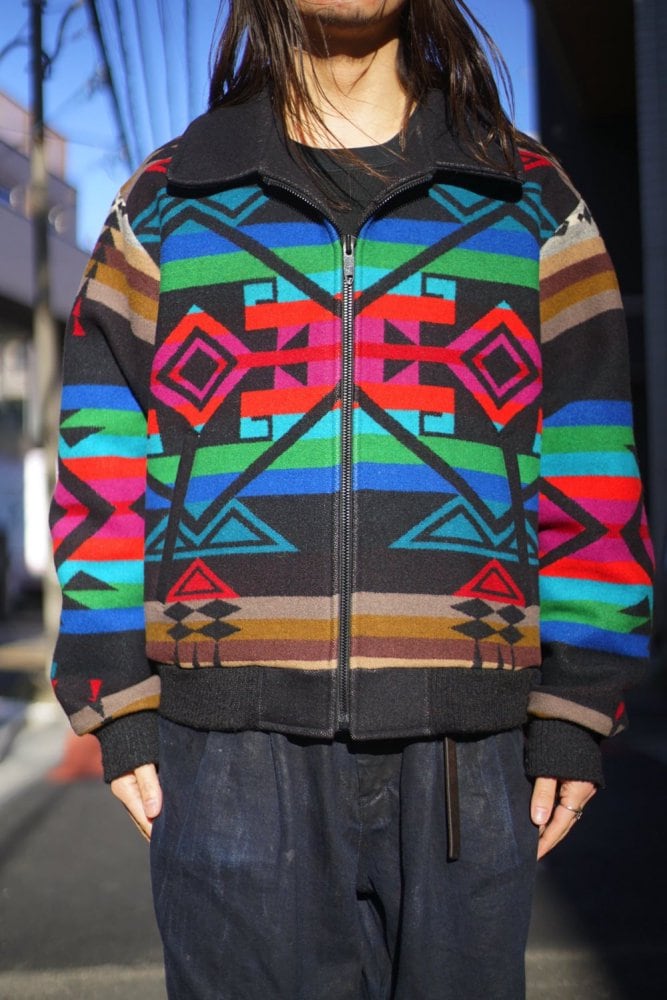 PENDLETON - HIGH GRADE WESTERN WEAR] Vintage native pattern wool