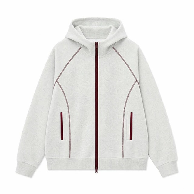 contrast-line zip hoodie　コントラストラインジップフーディー　J2176