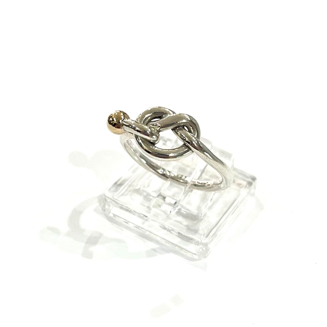 TIFFANY&CO】【14-15号 】2337 ティファニー結コンビツイストノット TIFFANY&CO】【14-15号 】2337 ティファニー結コンビツイストノット