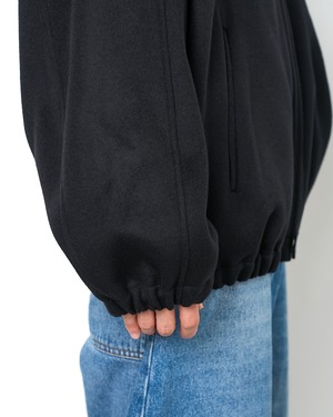 ssstein "W/CA DOUBLE FACE CLOTH ZIP JACKET〔BLACK〕"