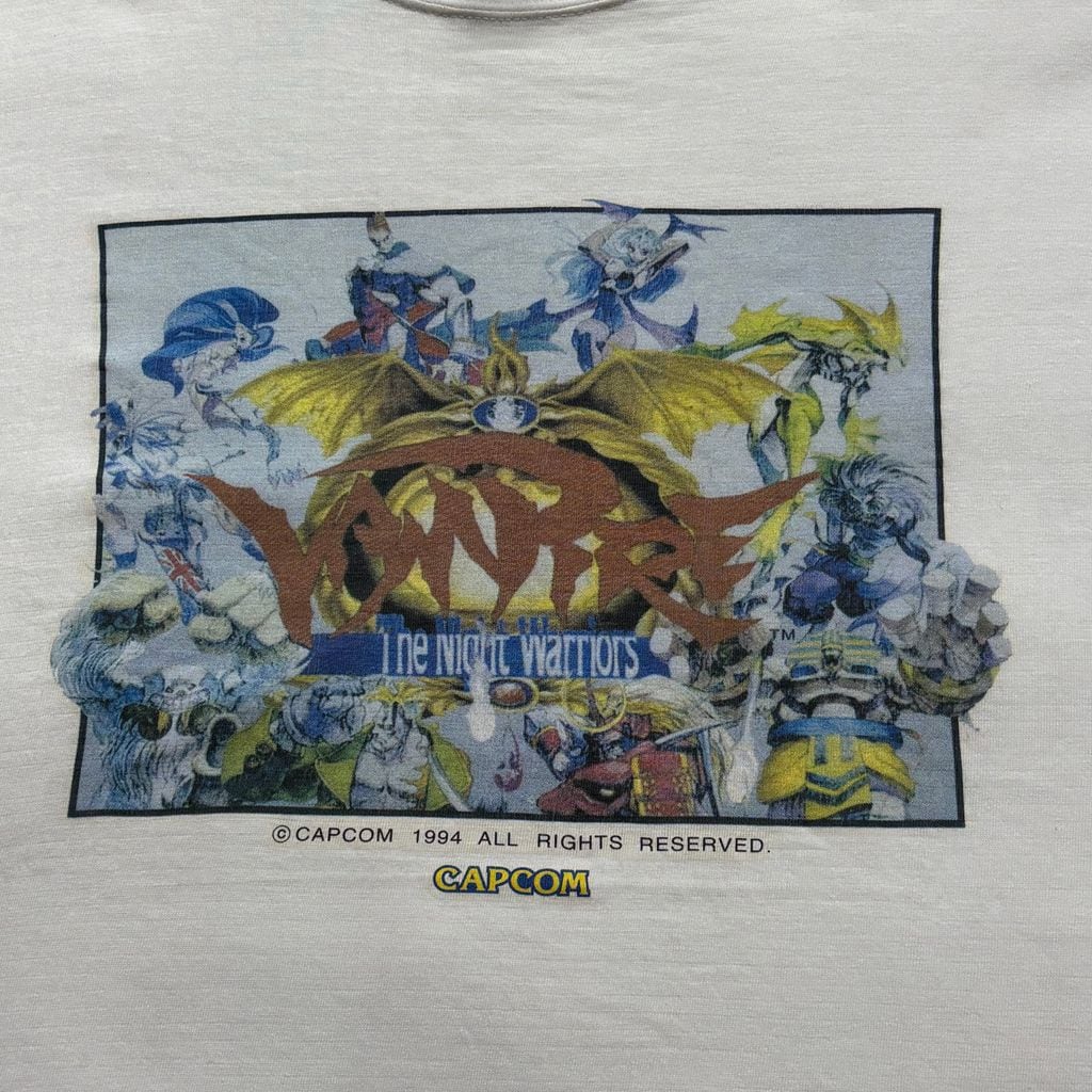 90s CAPCOM VAMPIRE The Night Warriors Tシャツ USA JACK