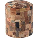 ラウンドスツール 本革 合皮 木フレーム ウィービングベルト