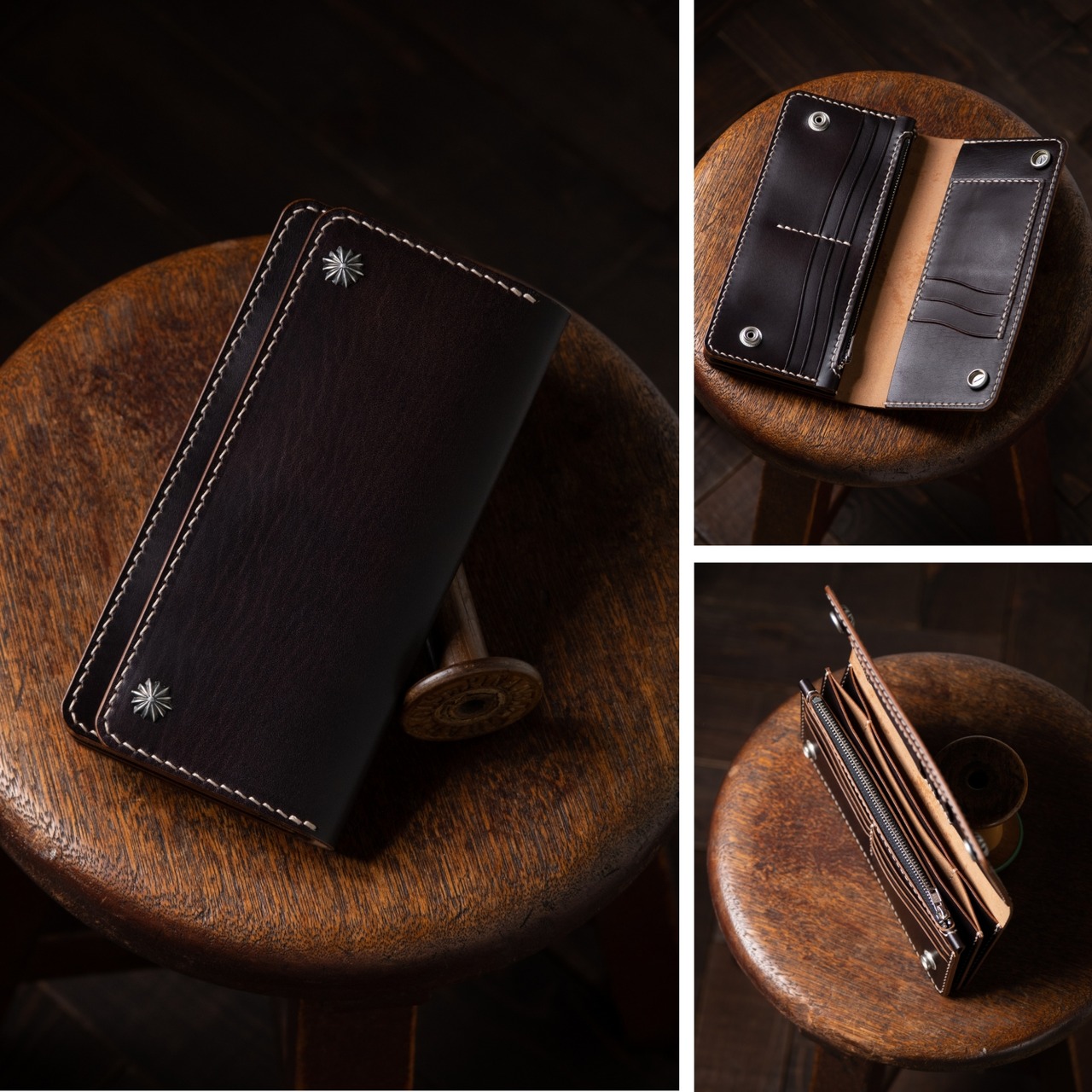 TRUCKER WALLET T-7 Brown edge／カスタムオーダー