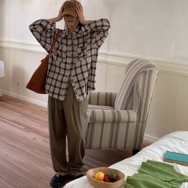 抗シワドレープパンツ