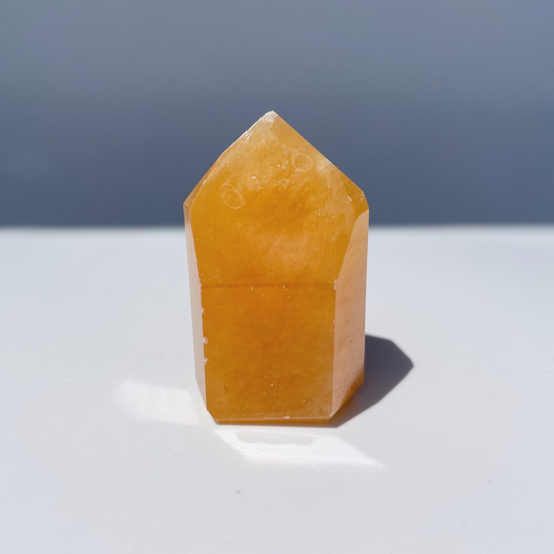 オレンジカルサイト タワー型01◇ Orange Calcite ◇天然石・鉱物 