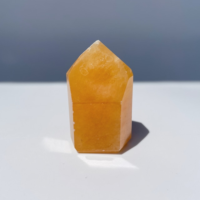 オレンジカルサイト タワー型01◇ Orange Calcite ◇天然石・鉱物・パワーストーン