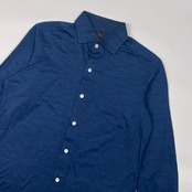 Kamakura Shirts Active カマクラシャツ 長袖シャツ M/ネイビー メンズ
