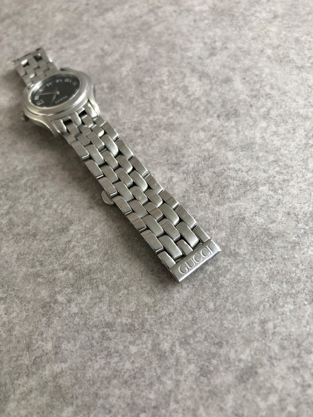 GUCCI グッチ 腕時計 シルバー ステンレススチール クォーツ　5500L vintage ヴィンテージ オールド w75vg2