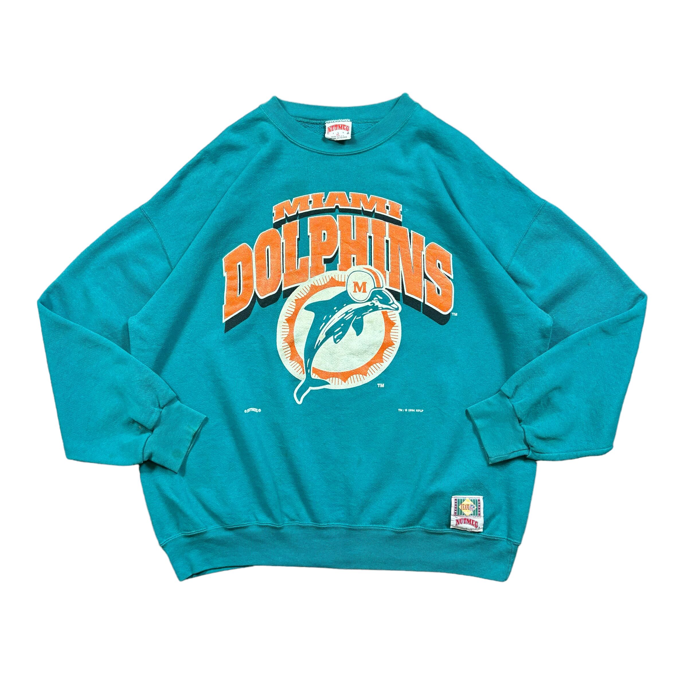 NUTMEG MIAMI DOLPHINS 90's usa製 スウェット XL プリント
