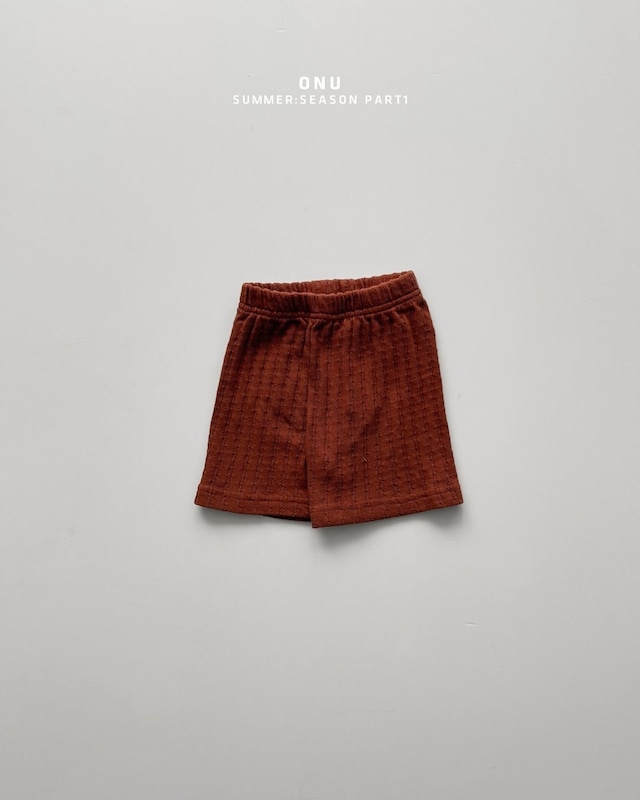 《予約》送料無料 【ONU】 Jacquard shortpants