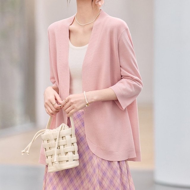 オープンフロントニットカーディガン Me1803