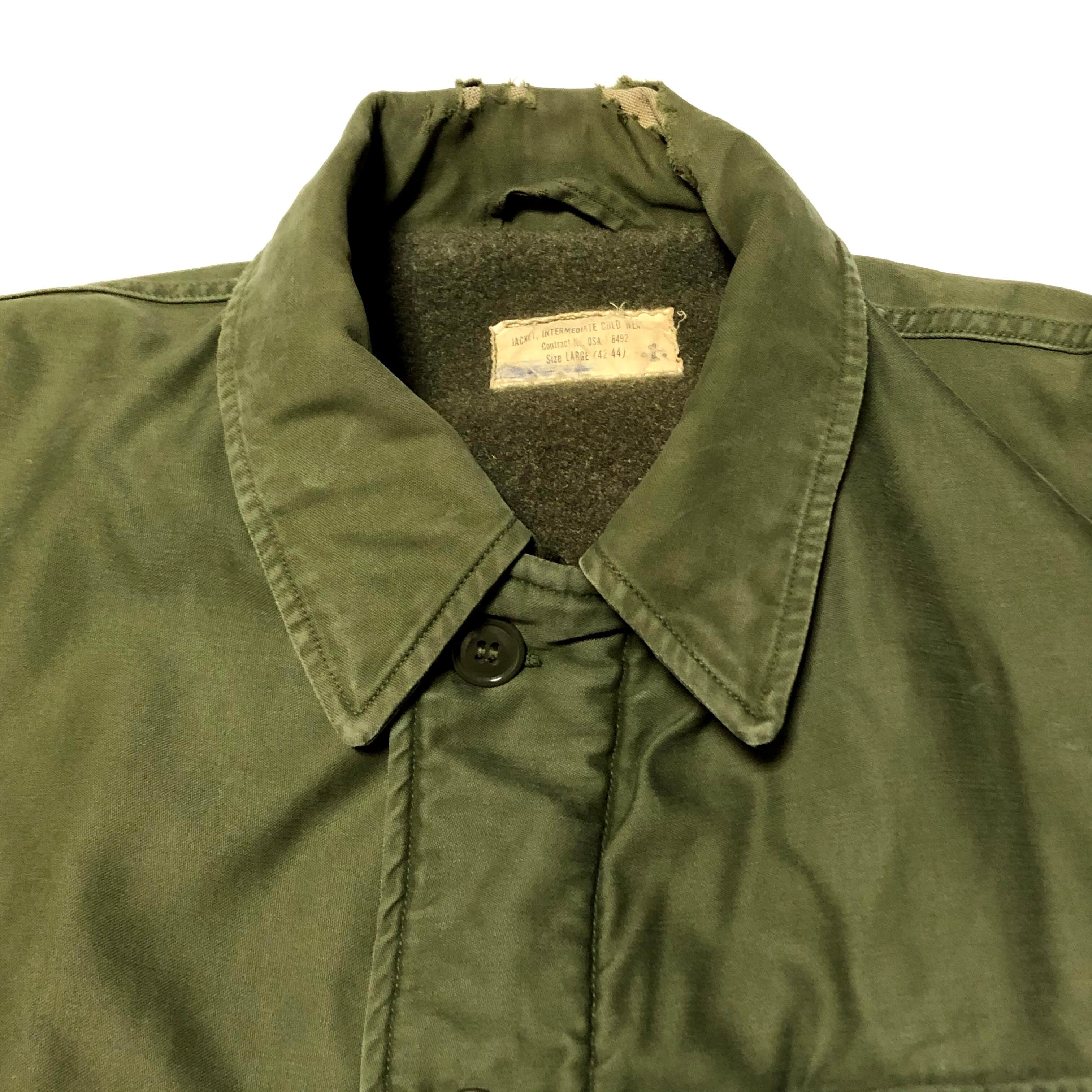 60s US NAVY A-2 DECK JACKET 初期型 三角フラップ(LARGE 42-44) 米軍 