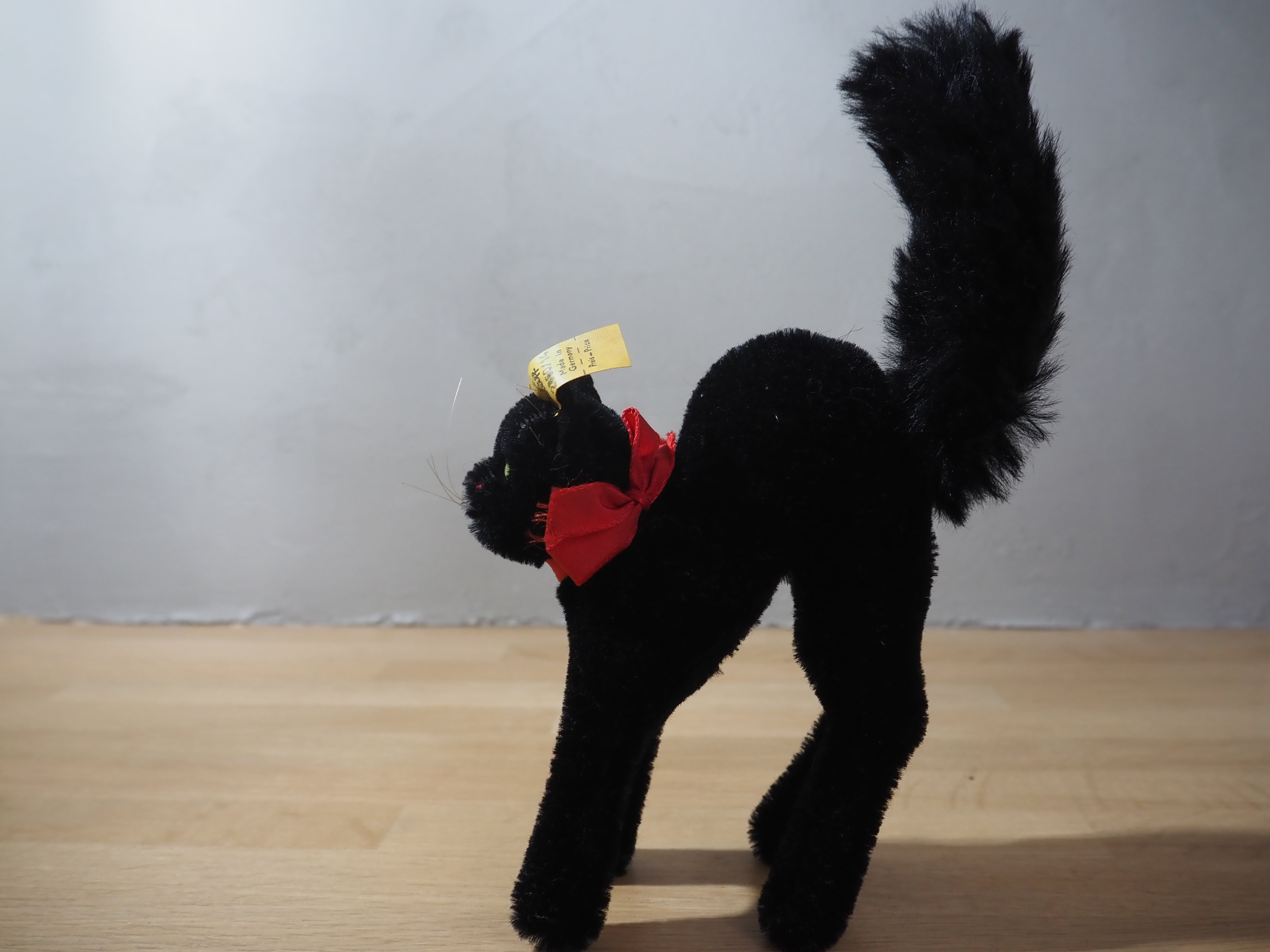 オールド シュタイフ ネコ トムキャット Steiff Black Tom Cat 14cm