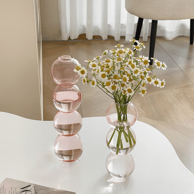 【VASE】INS映え透明バブルボールデザインベース