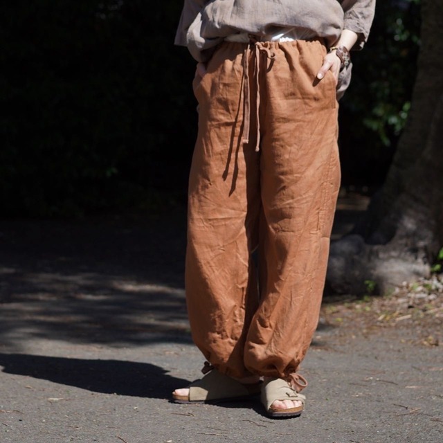 ts(s)ティーエスエス Drawstring Wide Pants Orange
