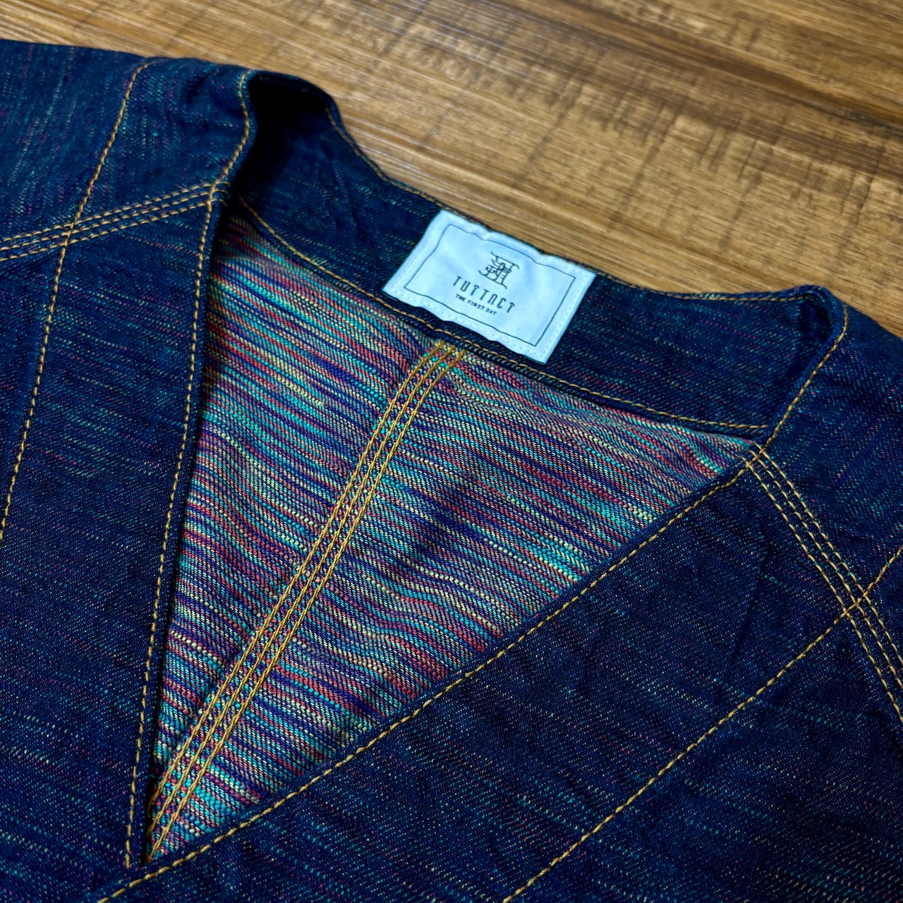 ツイタチ【TUITACI】INLAY DENIM ENGINEER JACKET “Royston” (Indigo) - 2