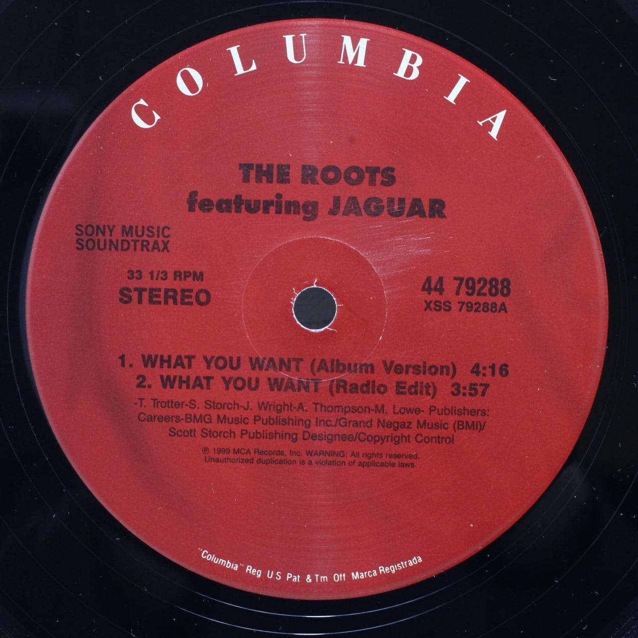 The Roots Featuring Jaguar Wright / What You Want [44 79288] - 画像3