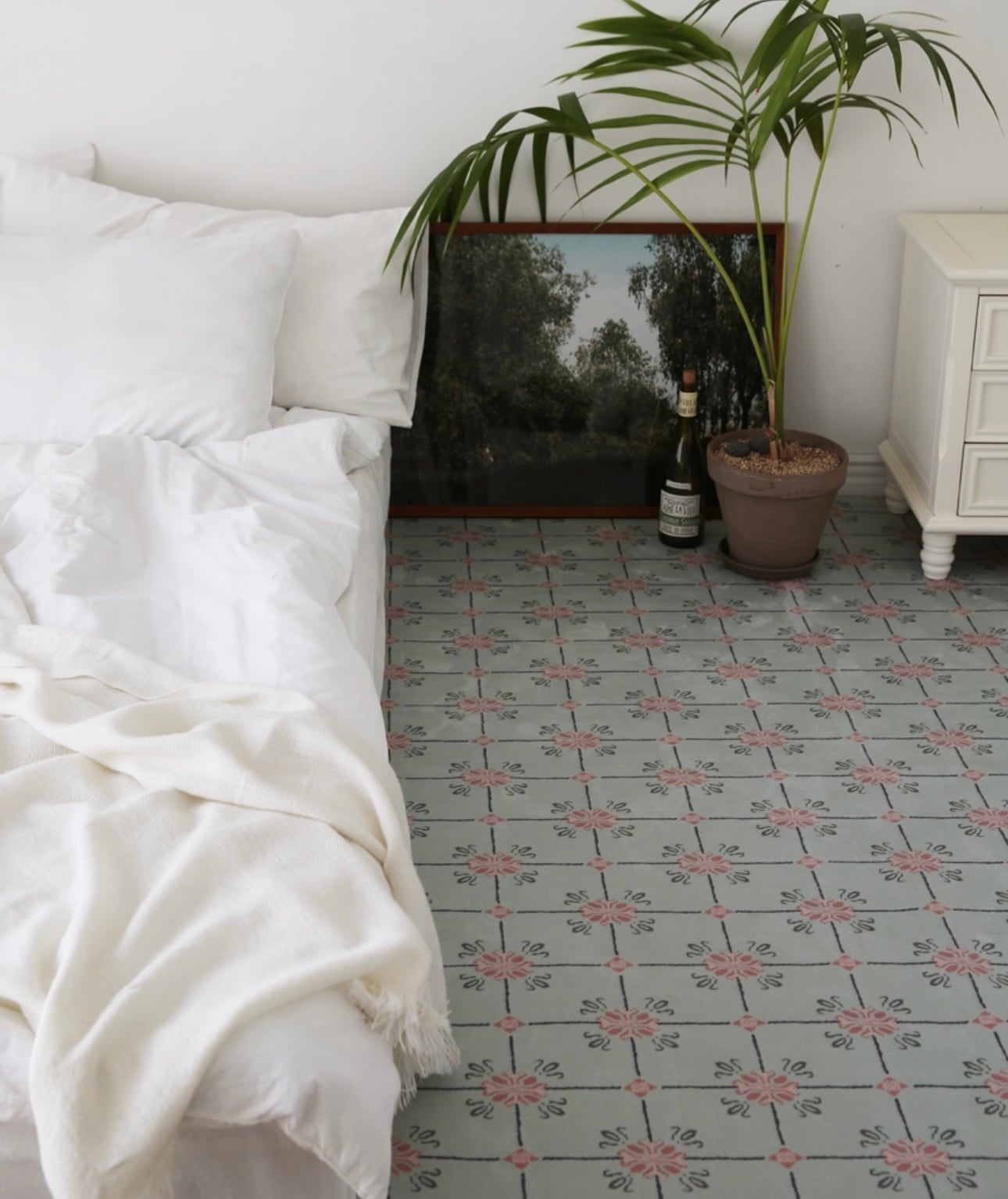 vintage sage rug 2size / ヴィンテージ セージ ラグ カーペット