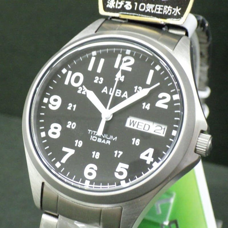 SEIKO セイコー ALBA メンズ腕時計 ヴィンデージ調 ミリタリーウォッチ