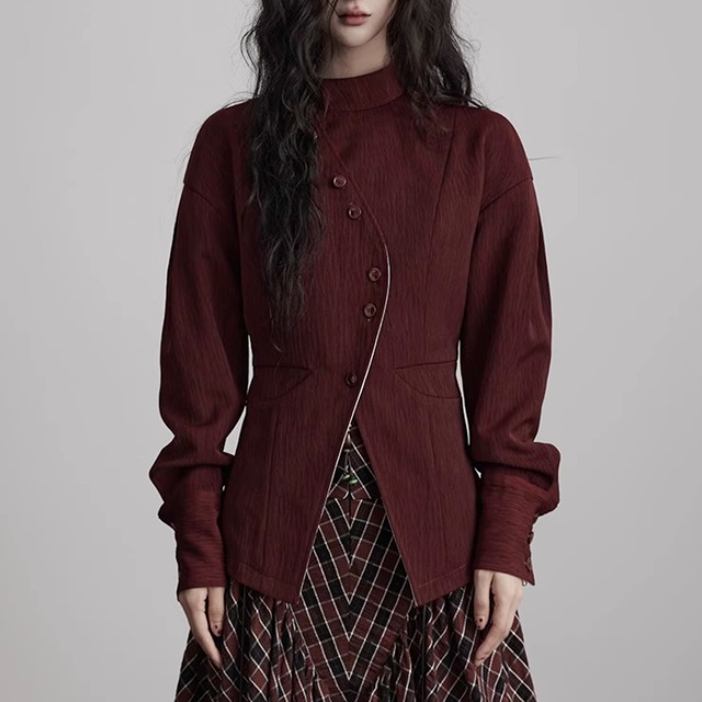 Reversible asymmetric jacket C1331