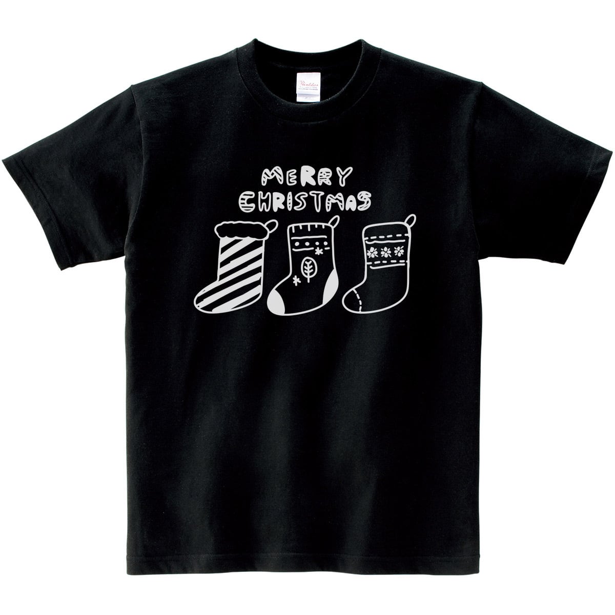 靴下 メリークリスマス Tシャツ ms104 冬服 クリスマス かわいい イラスト デザイン