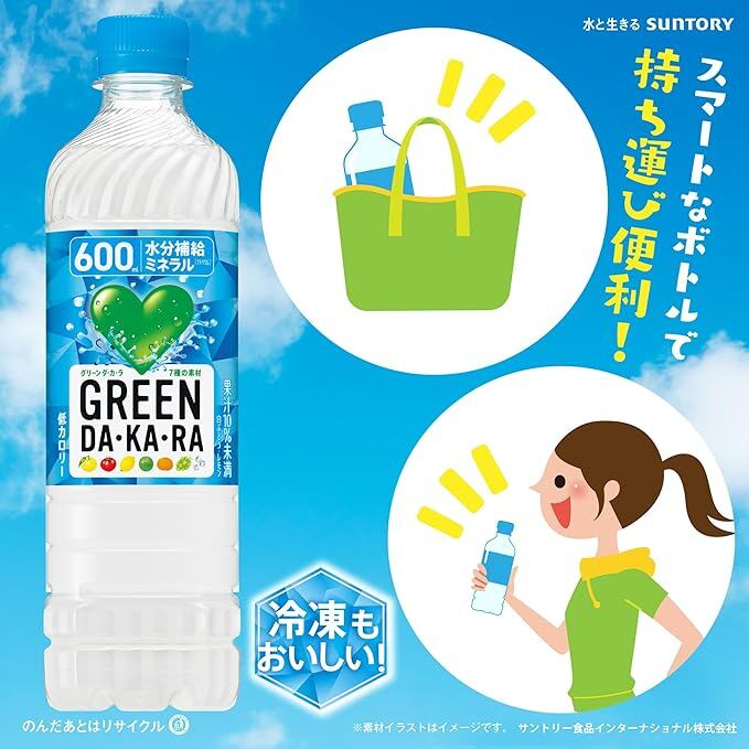 サントリー グリーンダカラ スポーツドリンク ペットボトル (冷凍兼用