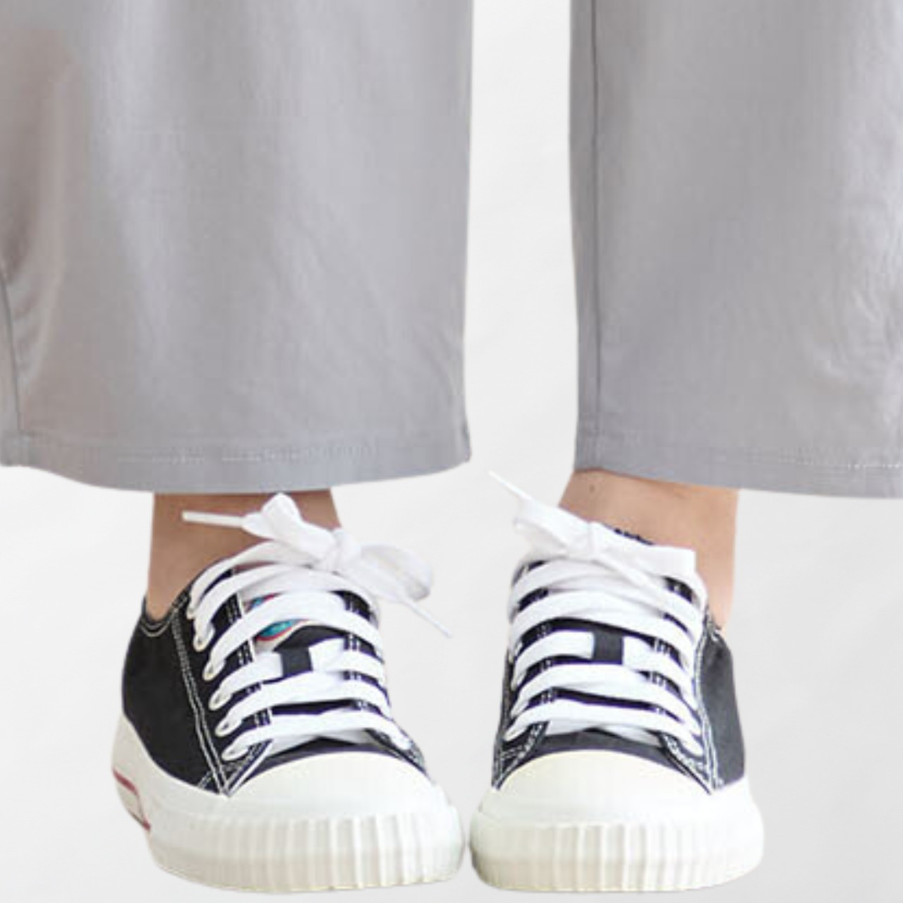 タック入りバルーンシルエットパンツ(M~L) グレー