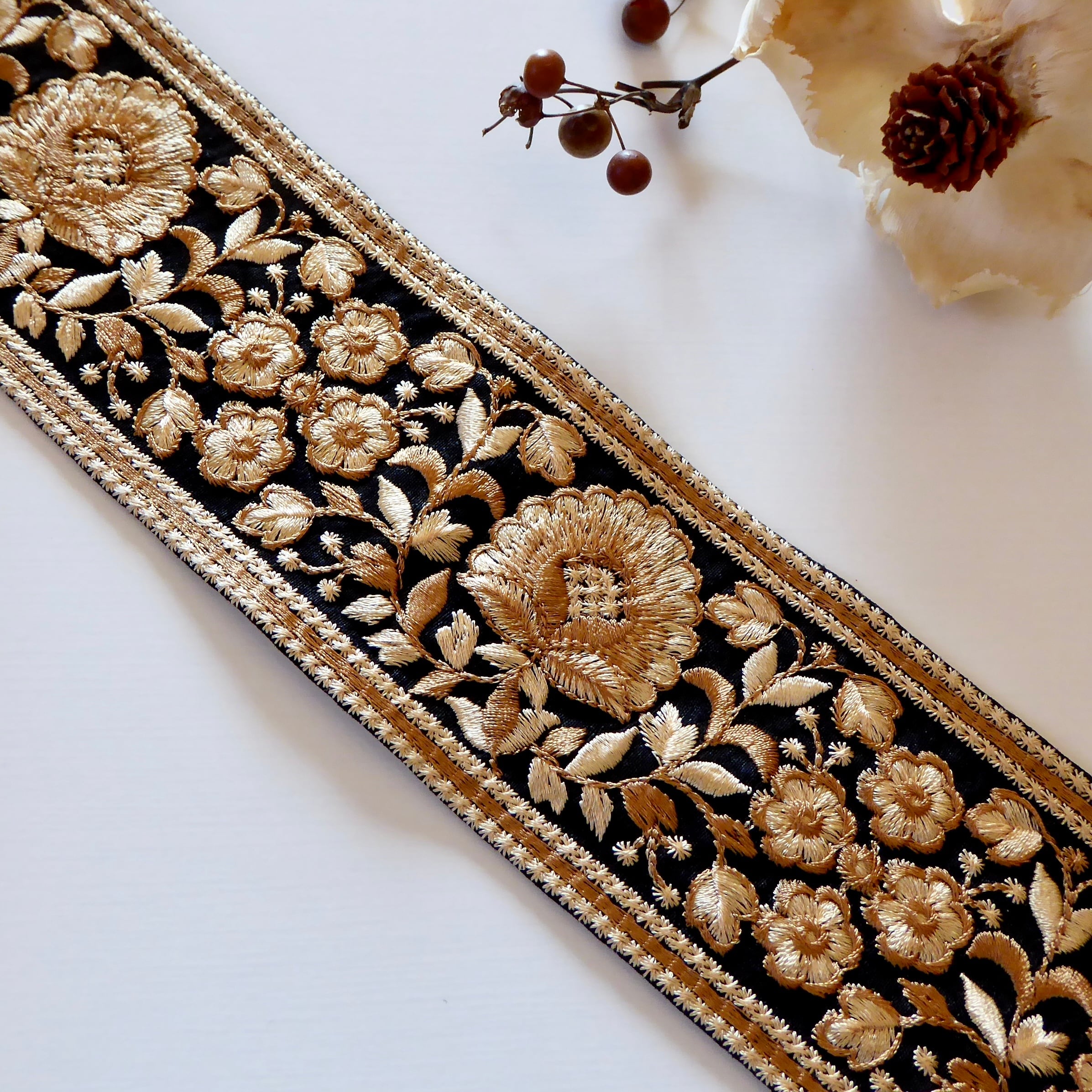 7cm幅 インド刺繍リボン | インド刺繍リボンカット売り「10cm ribbon」
