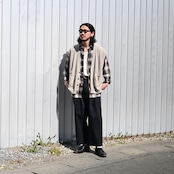 SAYATOMO / 2-Tack Cutoff Wide Denim Pants