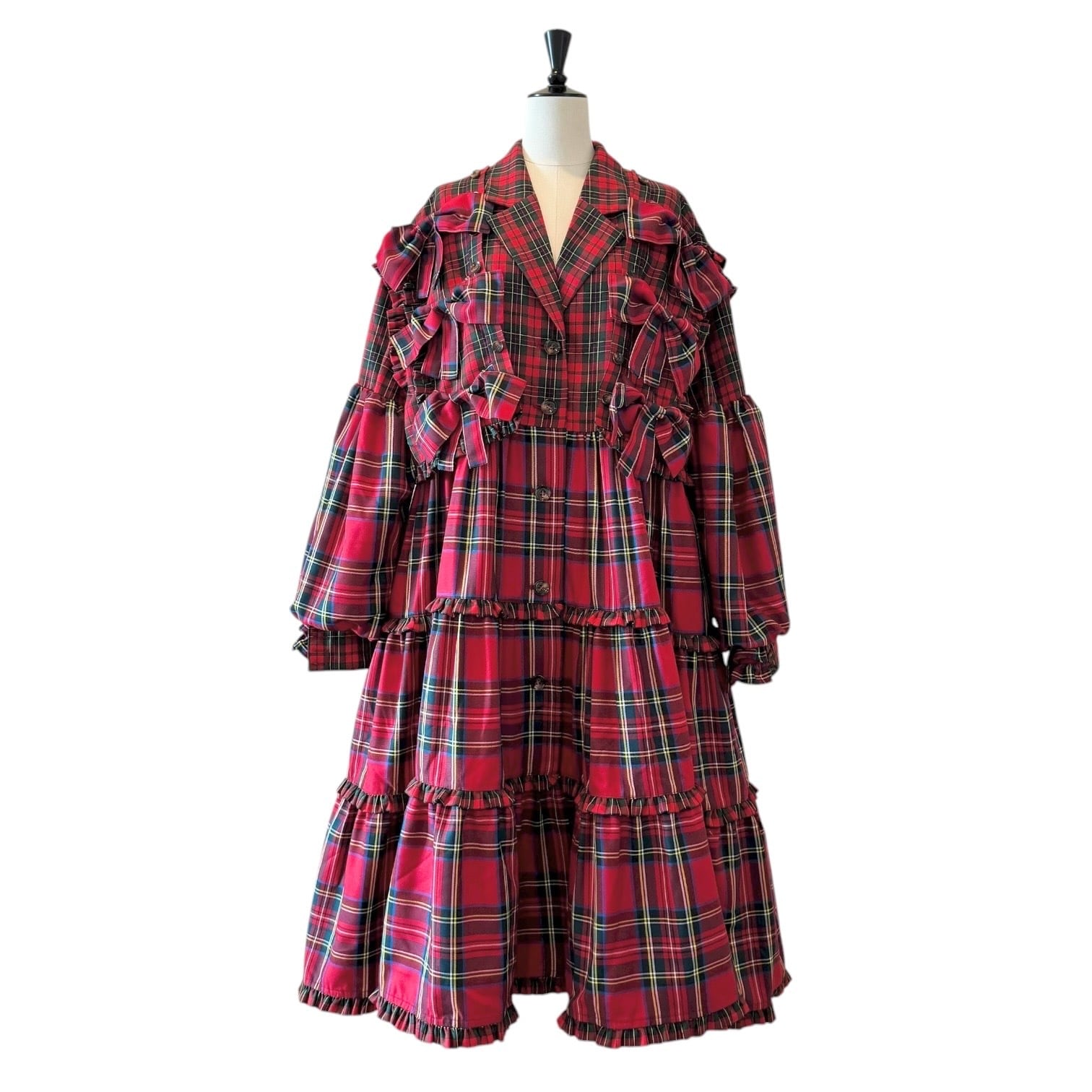 リボンドッキングスーツワンピース RED