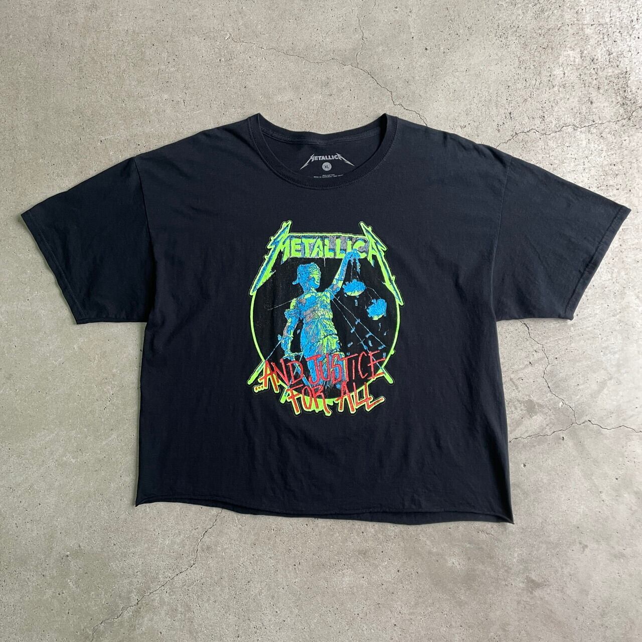 METALLICA メタリカ AND JUSTICE FOR ALL カットオフ バンドTシャツ