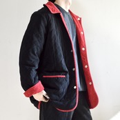 reversible quilting × corduroy jacket
