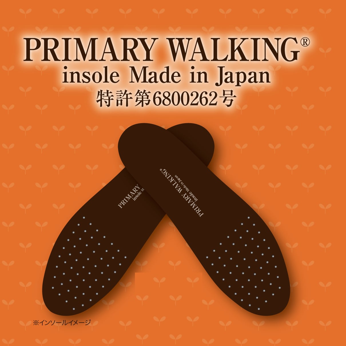 PRIMARY WAKING プライマリーウォーキング　インソール　ショート