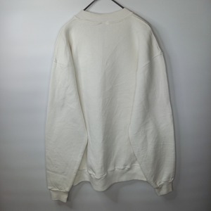 希少品　90s　アメリカ製　ラッセル　スウェット　トレーナー　無地　ホワイト　M