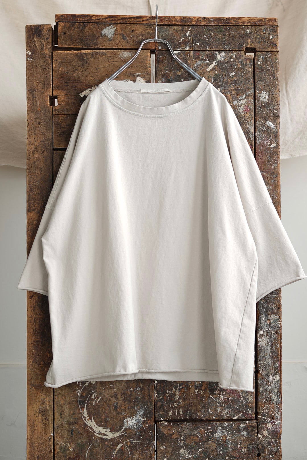 ALBUM DI FAMIGLIA - U1724 UNISEX BOXY BIG T-SHIRT HC / PEBBLE