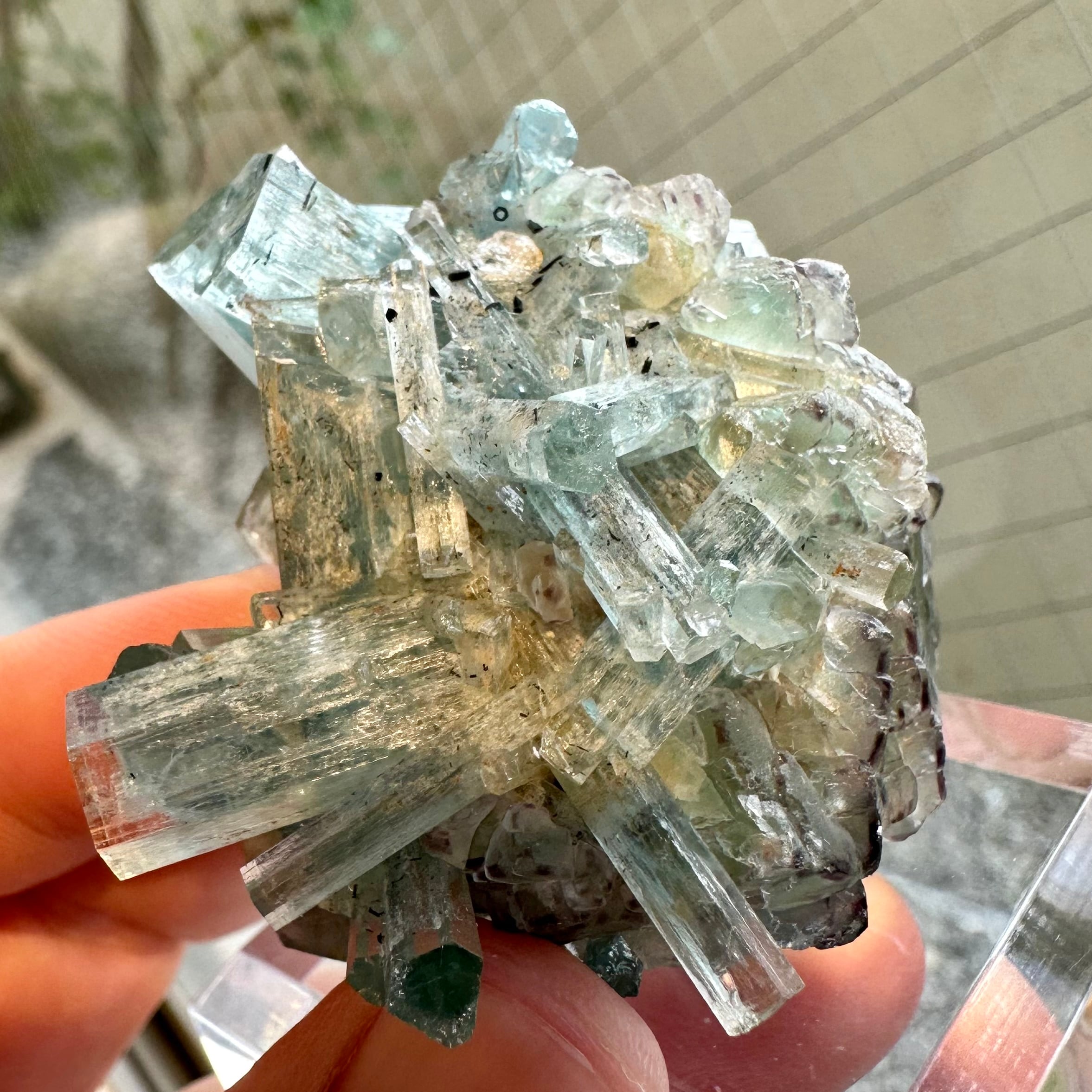 アクアマリン / フローライト / フェルスパー【Aquamarine with