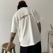 アートバックレタリングルーズフォルムTシャツ 2col   A00311