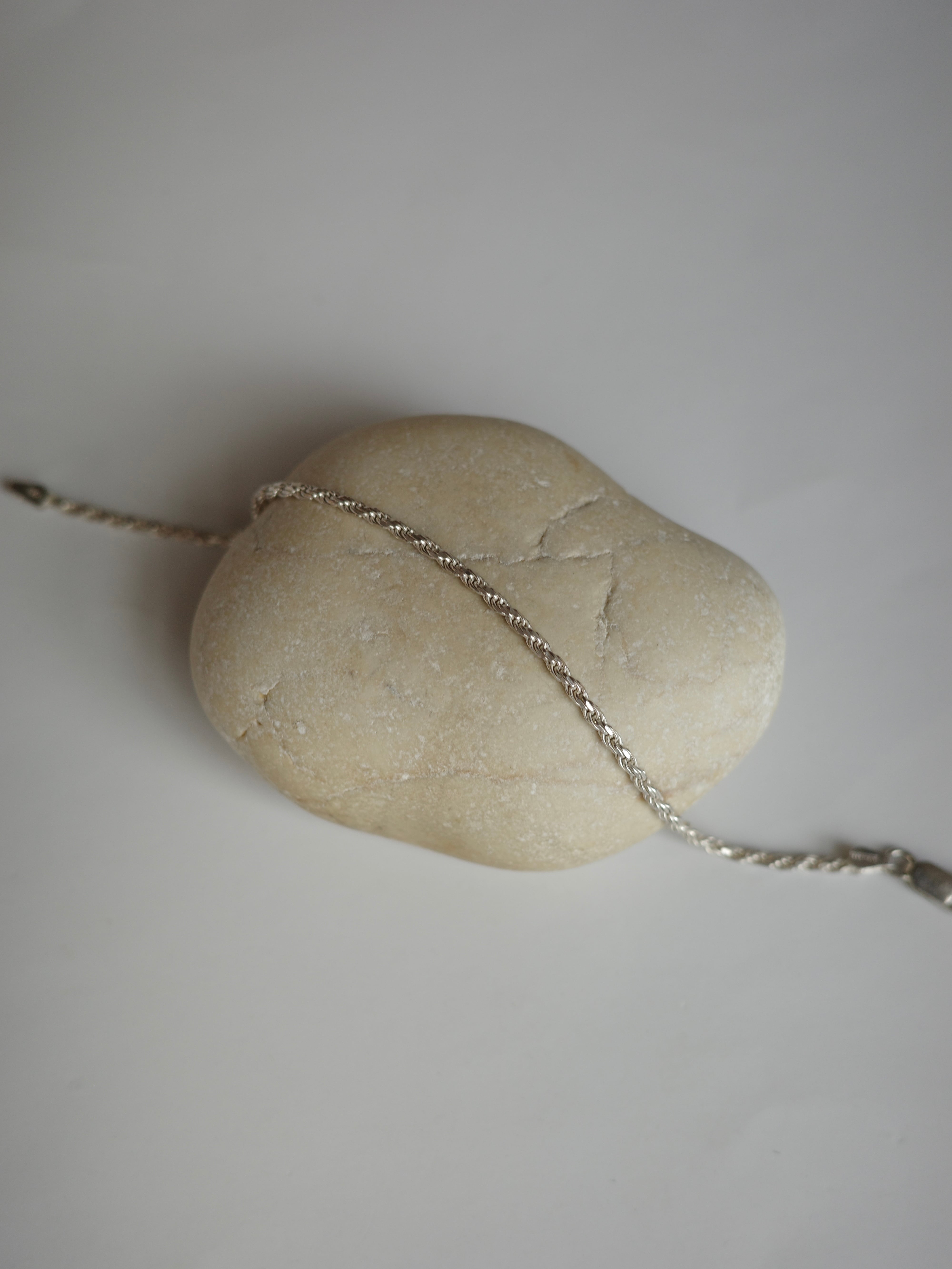 〈vintage silver925〉rope chain bracelet