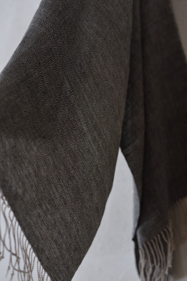 Koriolis Textiles グーズアイ柄リネンショール