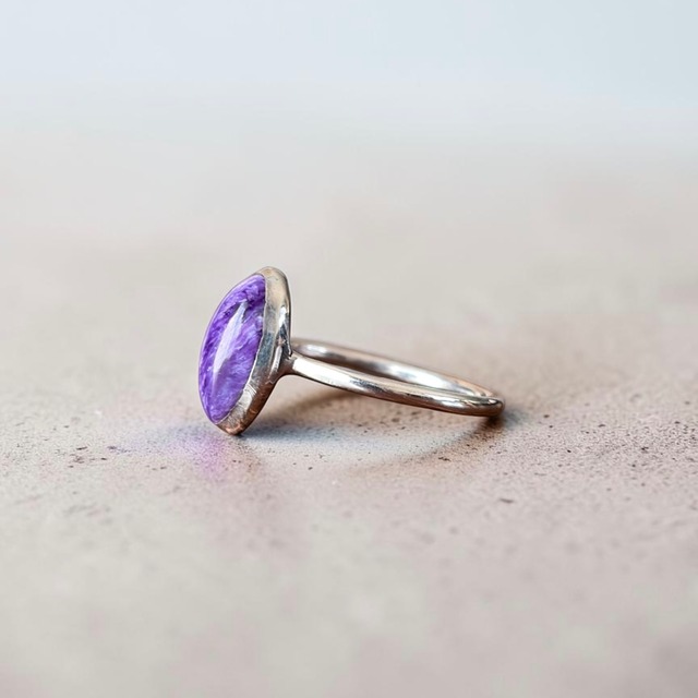 charoite ring 【silver】＜16号＞　※1点のみ