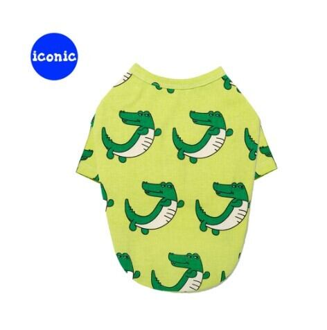 SM~3XL/予約【andblank】Crocodile Short Sleeve《Green》