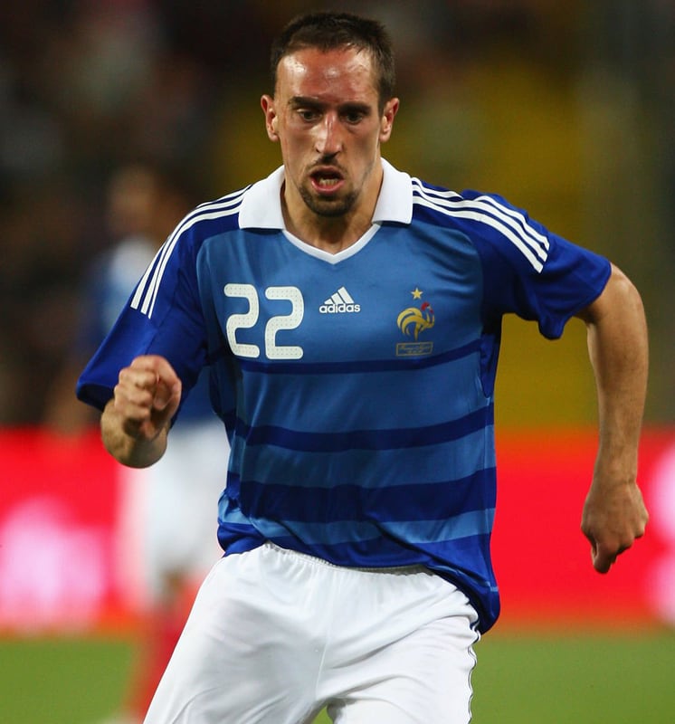 フランス代表 2009 adidas ホーム半袖 ユニフォーム #22 RIBERY